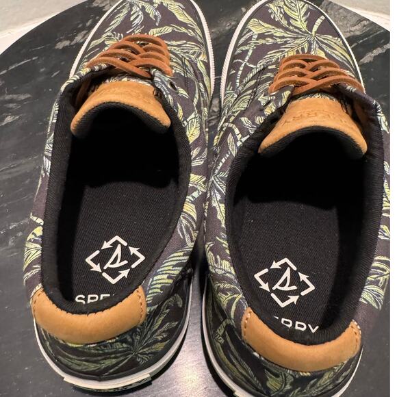 SPERRY New $109 Striper II CVD Seacycled Black Palm Trees Size Men\'s 8.5 main image 8